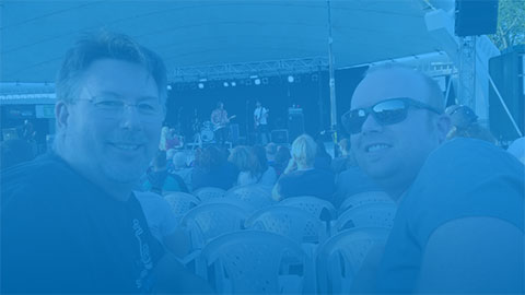 Team ClearEvent "working" at a 54-40 concert event. Team ClearEvent "working" at a 54-40 concert event.