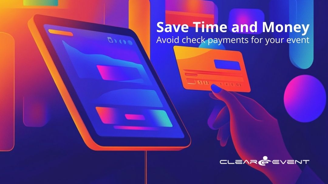 Using a credit card for payment on a website saves time and money, avoid checks.